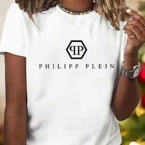 Women's T-Shirt With a Round Neck Women's Printed T-Shirt Size: L